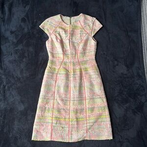 Lela Rose bouclé confetti dress